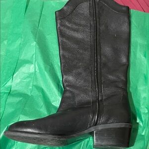 Black Leather Women's Boots